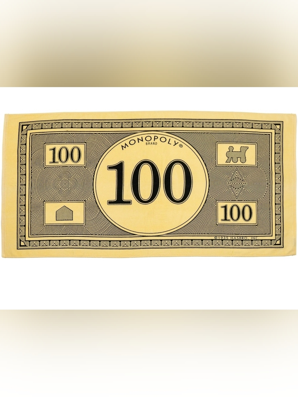 Monopoly Money Cotton Beach Towel, 30" X 60" NWT
